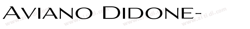 Aviano Didone字体转换